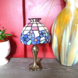 PartyLite Hydrangea Tealight Lamp ~ Excellent Preowned Condition ~ NO Box